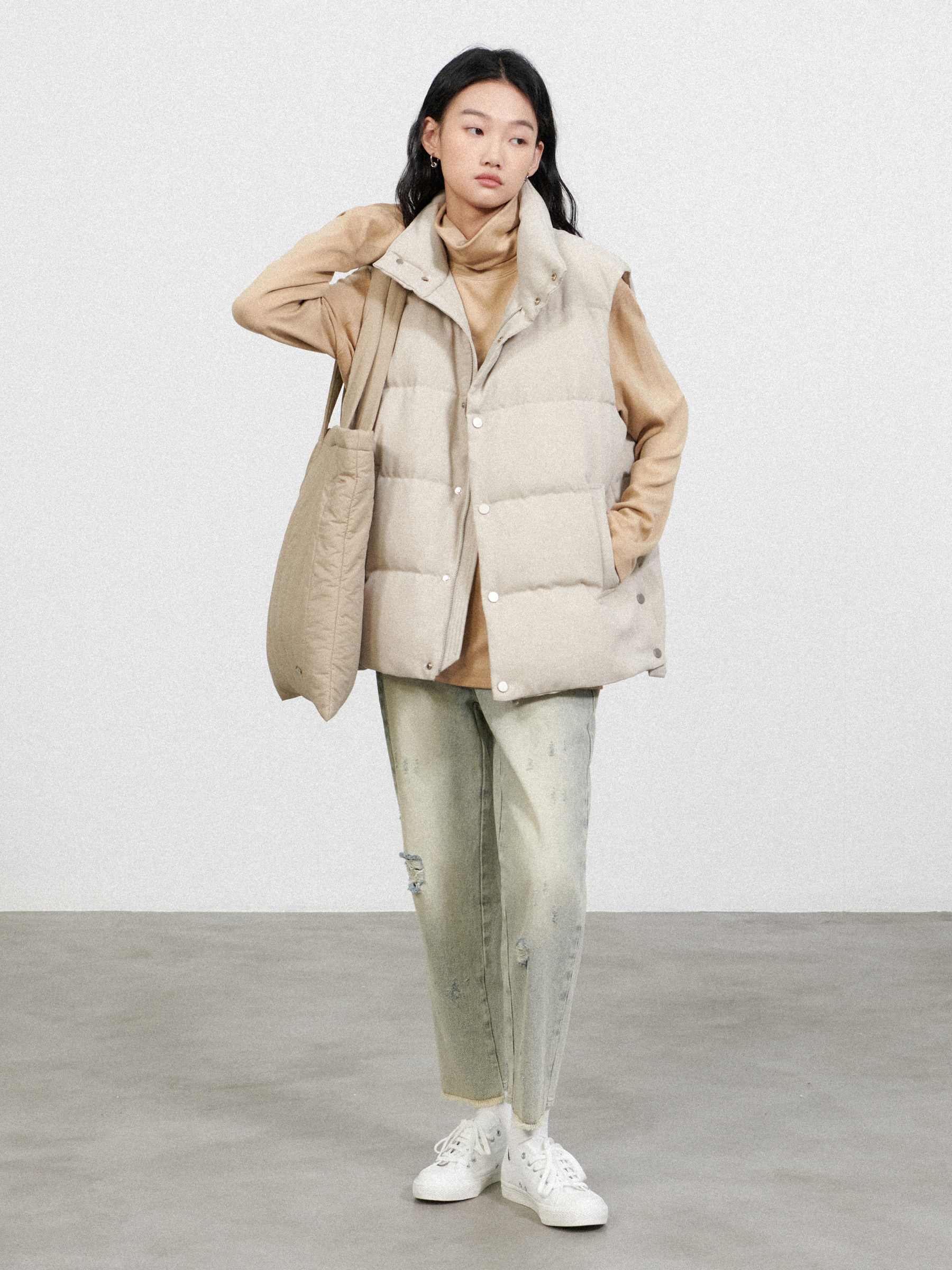 수입 DRALON 독일 벨벳 따뜻한 하프 하이 칼라 긴팔 스웨트 셔츠 남성용 미드 칼라 화이트 티셔츠 가을 겨울 내부 레이어링 셔츠