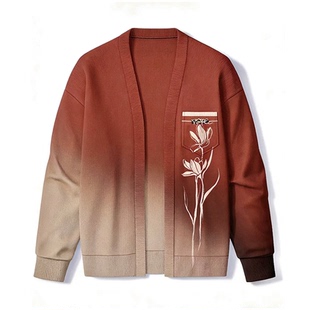 脉脉倾音渐变开衫 富士山恋与深空黎深同款 毛衣cosplay 开团