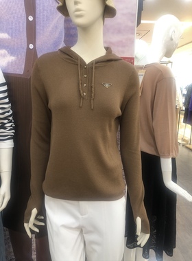 正品2023新款羊毛衫连帽棉羊毛23942