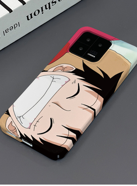 路飞 适用于小米13手机壳小米13PRO全包边菲林亮面塑料硬壳个性创意保护套新款小众耐脏男女款简约