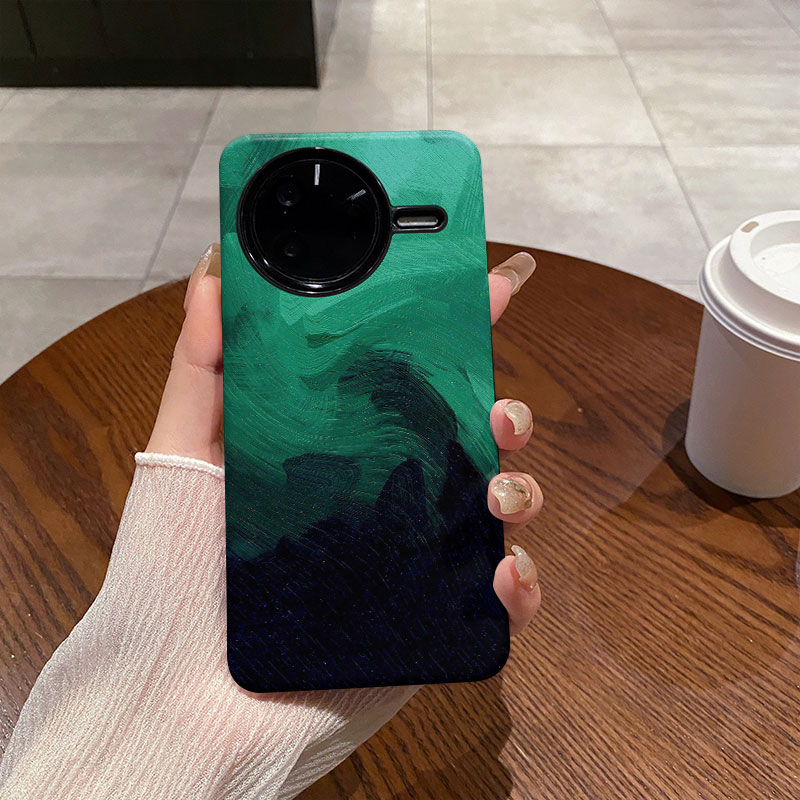 黑绿油墨 适用于红米K80手机壳K80Pro菲林二合一磨砂防摔硅胶塑料硬壳软壳保护套创意小众耐脏个性简约