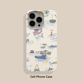 文艺小船 16磨砂亮面新款 适用iPhone15Pro手机壳14ProMax菲林硬壳苹果13保护套12ProMax个性 创意耐脏17男女款