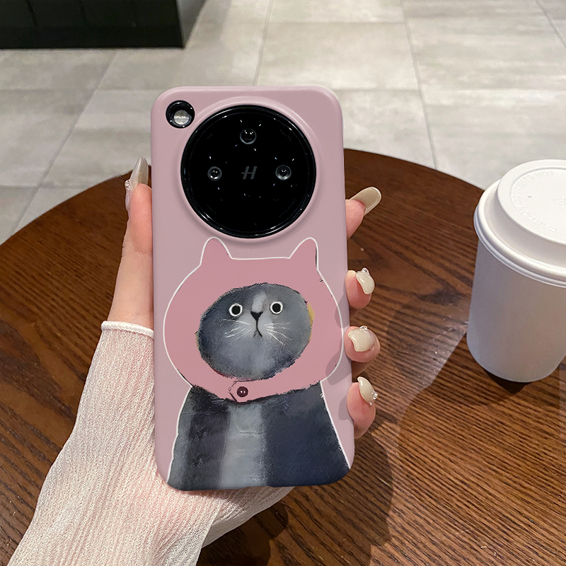 粉头套猫咪 适用于OPPO FIND X8手机壳全包边菲林FIND X8S磨砂二合一硅胶FIND X8Ultra软壳硬壳塑料保护套