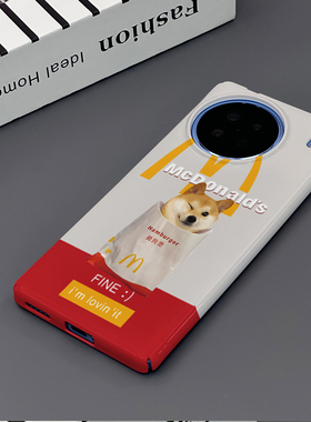 M记狗狗 适用于VIVO X90手机壳X90S全包边X90PRO菲林亮面塑料硬壳个性创意保护套新款小众耐脏男女款简约