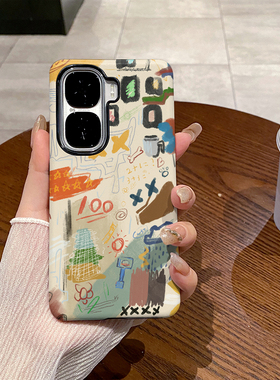 XX100涂鸦 适用于VIVO IQOONEO10手机壳IQOONEO9SPRO菲林二合一磨砂防摔硅胶塑料硬壳软壳保护套创意小众耐脏