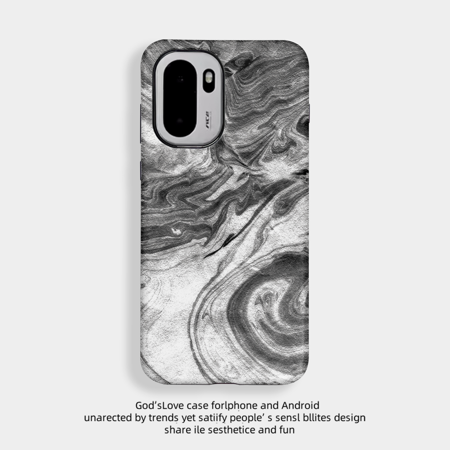 灰色晕染适用于OnPlus一加Ace6手机壳全包边菲林塑料硬壳1+Ace6二合一个性保护套男女款新款耐脏简约软壳