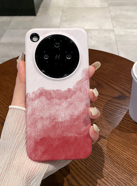 晕染红色适用于OPPO FIND X8手机壳全包边菲林FINDX8PRO磨砂二合一硅胶软壳硬壳塑料个性创意新款简约时尚