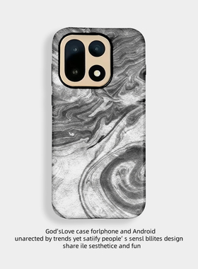 灰色晕染适用于OnPlus一加15手机壳全包边菲林塑料硬壳1+15二合一个性创意保护套男女款新款耐脏简约软壳