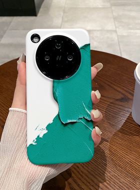 绿色泼墨 适用于OPPO FIND X8S手机壳FINDX8Ultra菲林二合一磨砂FIND X8S+防摔硅胶塑料硬壳软壳耐脏