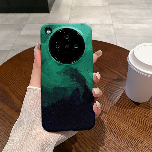 黑绿油墨 适用于OPPO Find X8手机壳全包边Find X8Pro磨砂硬壳二合一硅胶防摔FIND X9新款简约时尚FIND X8S+