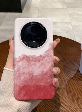 晕染红色适用于荣耀Magic6手机壳Magic5Pro全包边菲林Magic4磨砂二合一硅胶软壳硬壳塑料个性创意新款简约