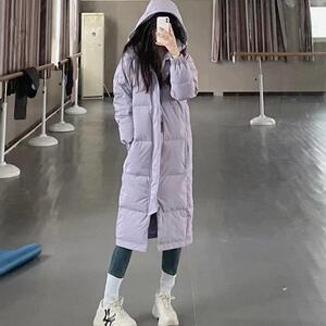 2025冬季韩版长款学生宽松棉服女