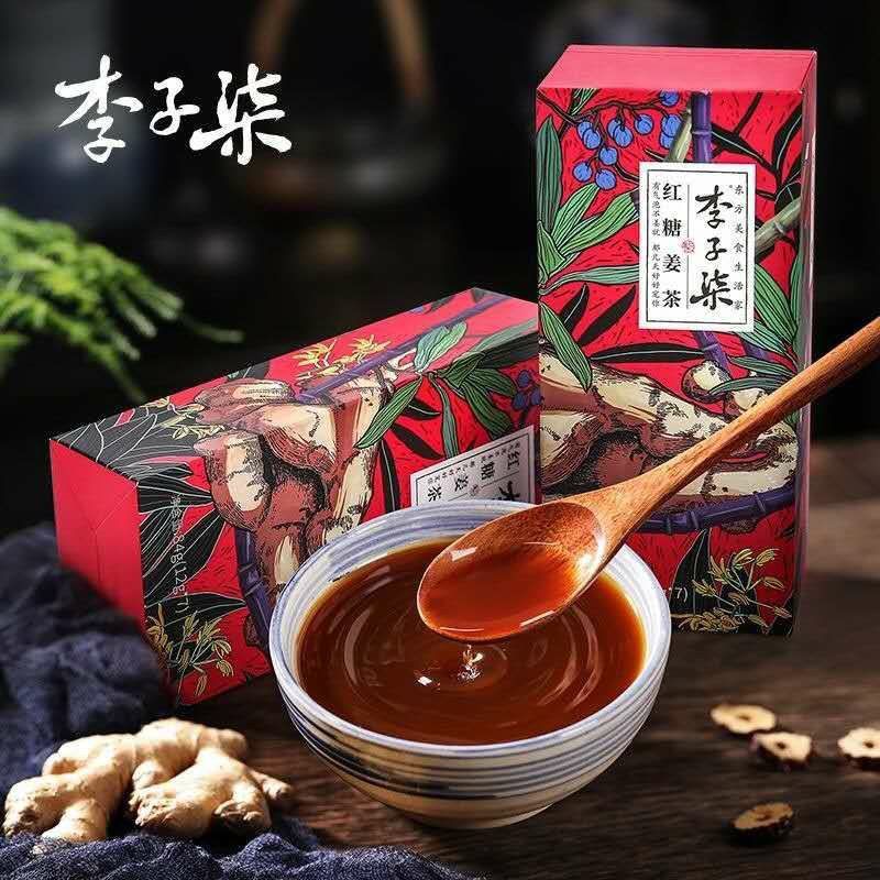 李子柒红糖姜茶独立装暖宫免煮冲泡速溶养颜姨妈生理期84g临期