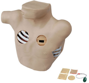 ENOVO颐诺人体 胸腔穿刺引流模型 胸腔穿刺与引流术气胸处理医生护士教学培训