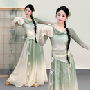古典舞蹈服女身韵渐变纱衣飘逸成人舞台演出服学生艺考表演服