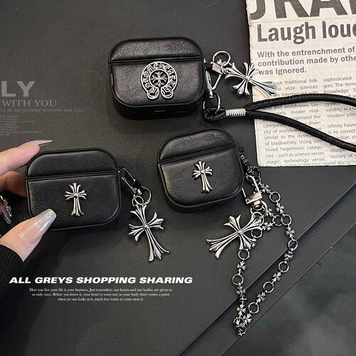 Airpods仿皮质硬套立体