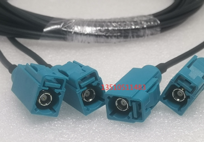 SMB双母车载FAKRA法兰耐高温线
