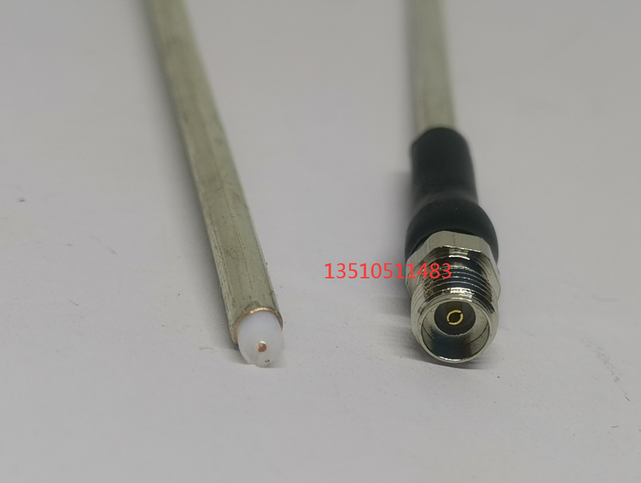 SMA-KB3半钢SFT50-3特制射频同轴18G馈线 SMA母头RG402半刚硬RF线