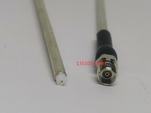 SMA-KB3半钢SFT50-3特制射频同轴18G馈线 SMA母头RG402半刚硬RF线