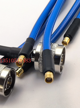MCX母转N公蓝色RG142射频工业级馈线 MCX-K/N-J高频双屏蔽50-3线