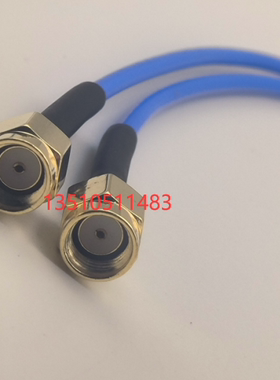 RP-SMA-JJ蓝色RG405 SFT50-2半柔射频线SMA公孔转公孔高频AP信号