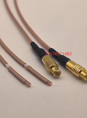 MCX公单头RG178射频同轴RF信号线 MCX-J单边高频SFF50-1镀银AP线
