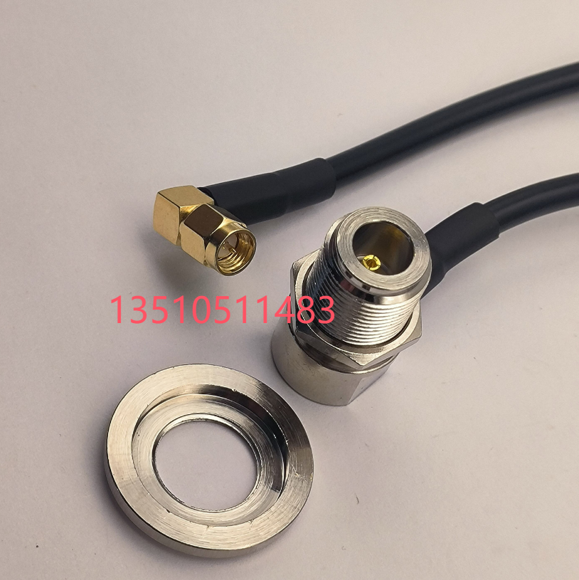 SMA公弯转N母弯LMR195射频馈线