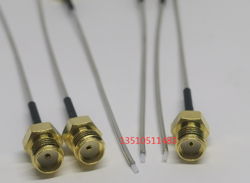 SMA-KB1铜管射频同轴测试线 SMA母单头SFT50-1半钢高频RF测试线