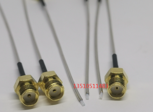 SMA-KB1铜管射频同轴测试线 SMA母单头SFT50-1半钢高频RF测试线
