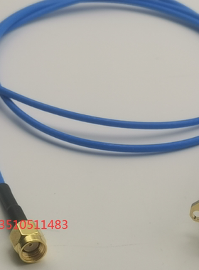SMA公孔转母针蓝色SFF50-1.5射频延长线 RP-SMA-JKF高频蓝色RG316