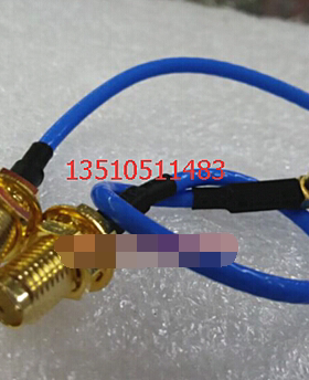 射频MMCX/SMA-KKY同轴蓝色RG316跳线 高频MMCX母转SMA母50欧AP线