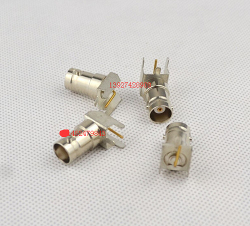 BNC-KWE射频同轴插座 高频BNC母弯焊PCB板50欧通用Q9母座 视频BNC