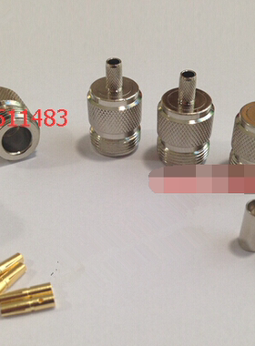 射频N-K-3同轴AP信号跳线连接器 N母压接50-3 RG142馈线接头L16母
