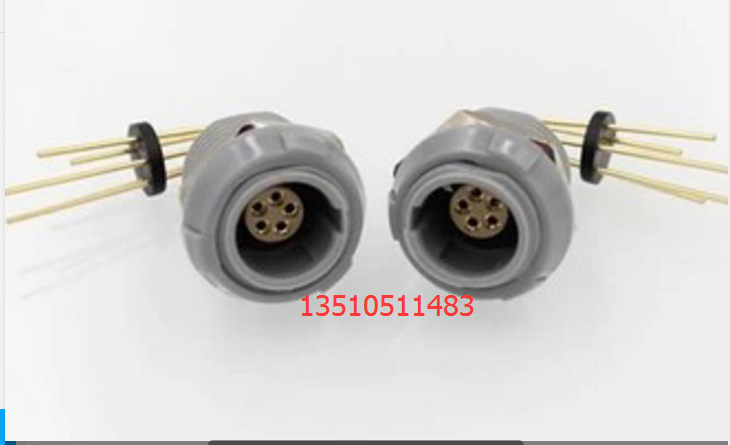 塑料航空插头弯针医疗设备2-10针 LEIMO航空插座弯针上PCB连接器