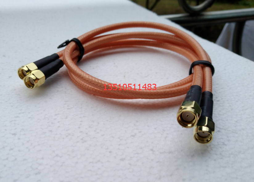 RP-SMA-JJ工业级射频RG400馈线 高频SMA双公双孔AP信号特氟龙跳线