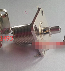 RF射频UHF-KF-3同轴手台对讲机信号座高频UHF/M/SL16带法兰馈线头