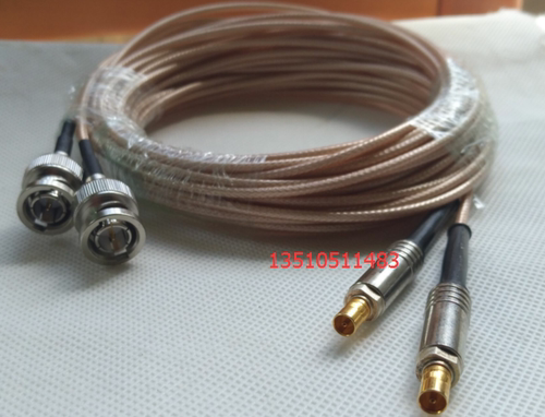 射频CC3/BNC-KJ同轴2M跳线 CC3母转BNC公特氟龙2兆镀银DDF信号线