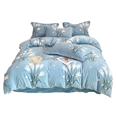 A类高克重臻棉绒牛奶绒四件套