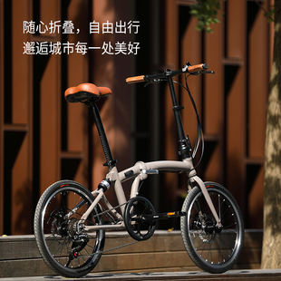 德国HITO 20/24寸折叠自行车铝合金超轻便携男女亲子碟刹避震小步
