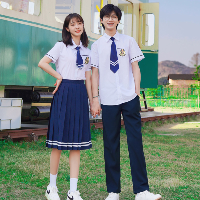 合唱演出服学院风朗诵比赛服装小学初中毕业照长裙中学生班服套装