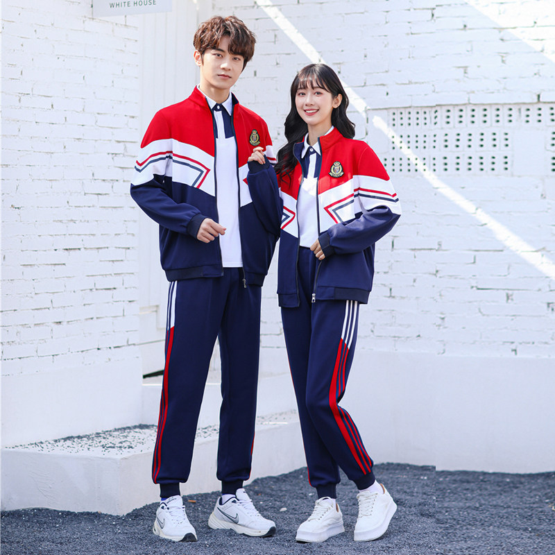 校服套装中学生英伦秋冬季初中高中生小学六年级运动会班服学院风