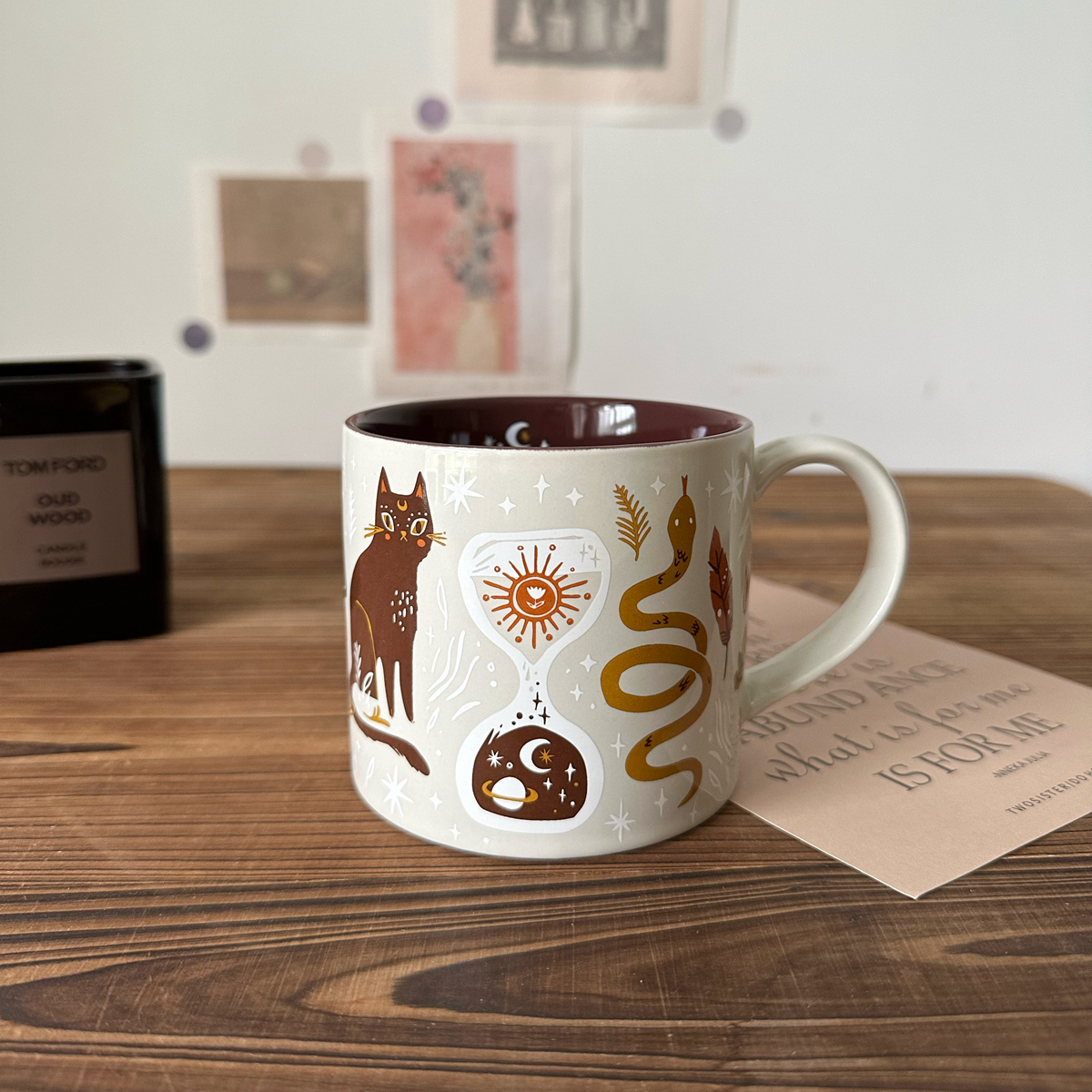 魔法森林猫咪陶瓷马克杯咖啡杯