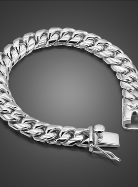 欧美纯银日韩风男友礼物粗手链