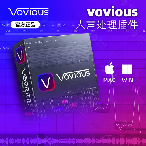 正版 Vovious AI 智能人声编辑音高音准修正插件两个授权