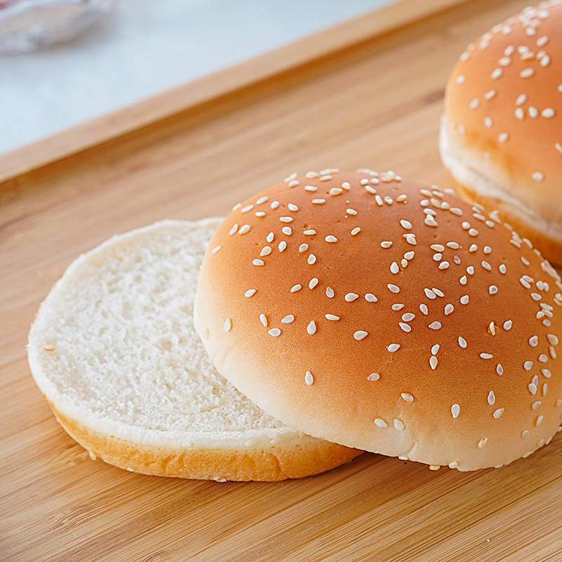 汉堡胚144对汉堡包面包胚德克士半成品家庭装速食商用早餐汉堡坯