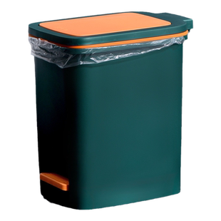 卫生间厕所脚踩垃圾桶带盖带盖子家用有盖按压夹缝脚踏式方形窄缝