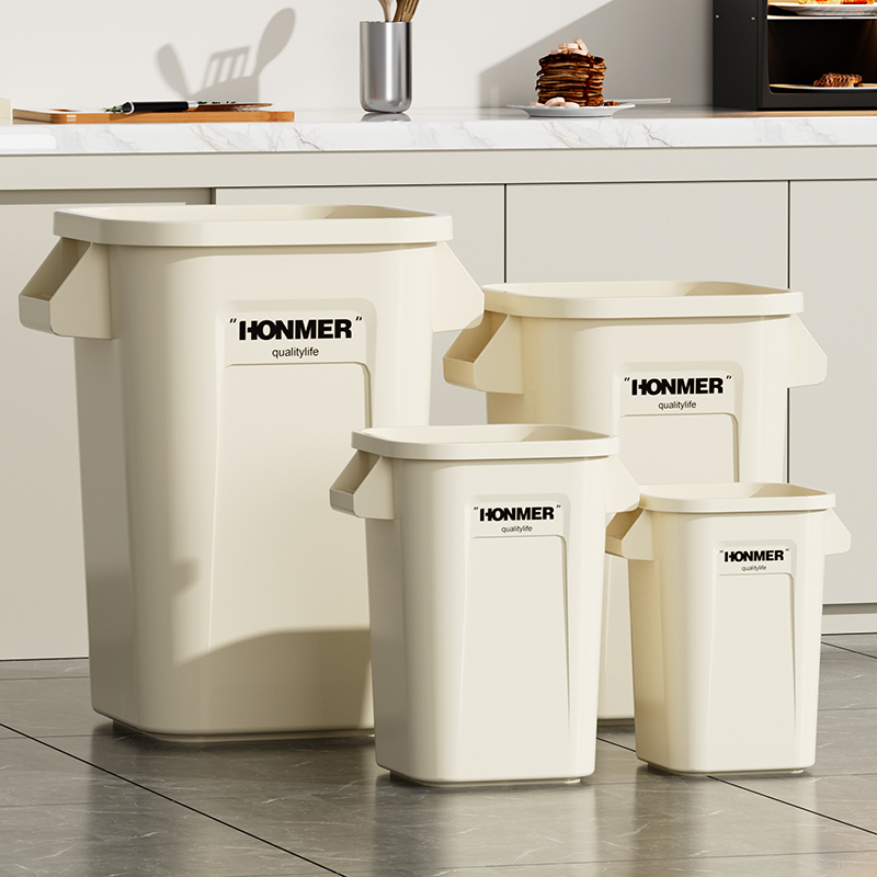 厨房大桶方形大容量敞口垃圾桶
