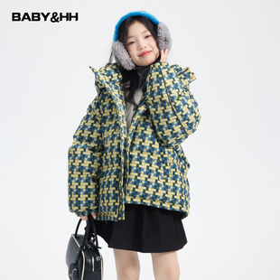 儿童装 子面包羽绒服2025新款 超好看滑雪防水外套 小香风格 女童冬季