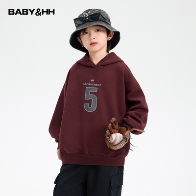 潮酷运动宽松一体绒连帽街舞卫衣