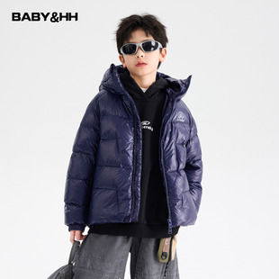 青少年儿童防水连帽外套 滑雪羽绒服2025新款 男童冬装 90安心绒短款